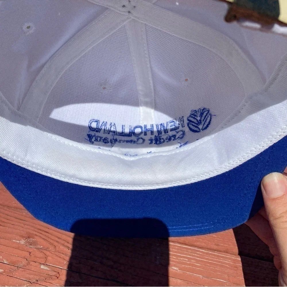 Vintage New Holland Credit Company K Products Slide Back Blue Trucker Tractor